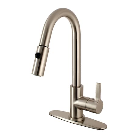 LS8788CTL Continental Single-Handle Pull-Down Kitchen Faucet, Nickel